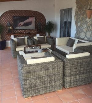 Loungeset Theoules bezorgd in vakantiehuis Spanje