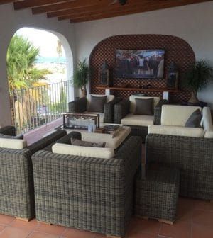 Loungeset Theoules bezorgd in vakantiehuis Spanje