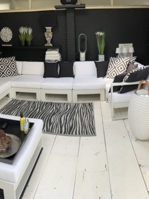 Loungeset Monte Carlo met kleinere zijmodules en U-vorm