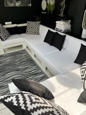 Loungeset Monte Carlo met kleinere zijmodules en U-vorm