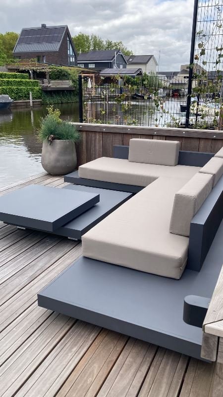 Loungeset Ibiza aluminium versie antraciet onderstel - Afbeelding 4