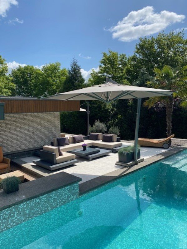 Loungeset Ibiza aluminium versie antraciet onderstel - Afbeelding 7