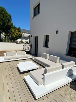 Loungeset Ibiza Aluminium bezorgd in Parijs