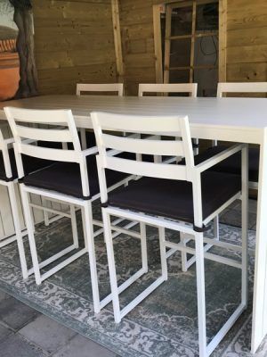 Aluminium barset Ibiza bezorgd in Oisterwijk