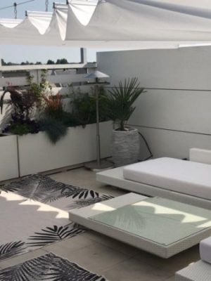Loungeset Ibiza bezorgd op balkon penthouse in Houten