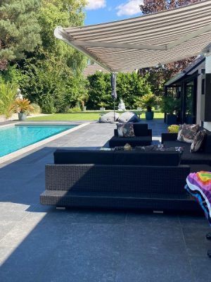 Loungeset Ibiza met zwart onderstel