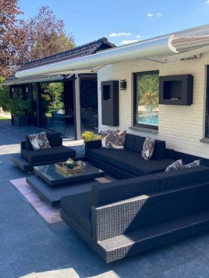 Loungeset Ibiza met zwart onderstel