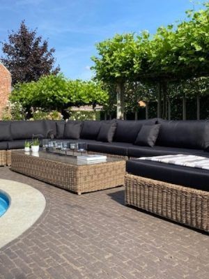Loungeset serie St. Tropez customized bezorgd in Beringen (België)