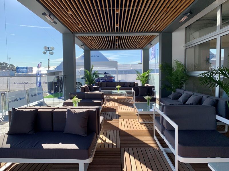 Loungesets Cannes beurs Las Vegas i.o.v. Team Hoynck