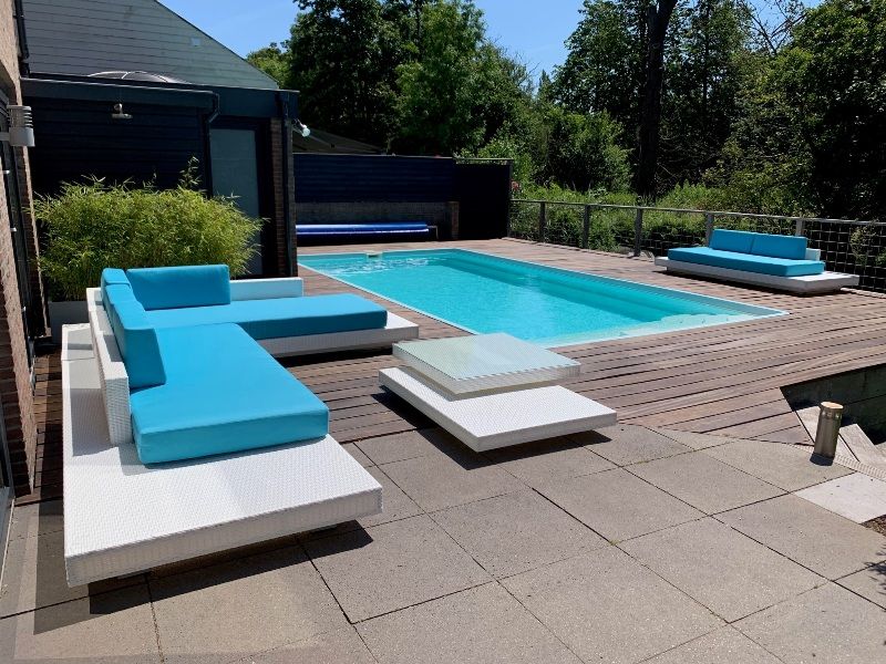 blauwe loungeset