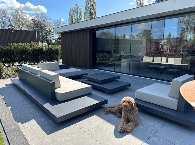 Loungeset Ibiza aluminium versie antraciet onderstel - Afbeelding 11