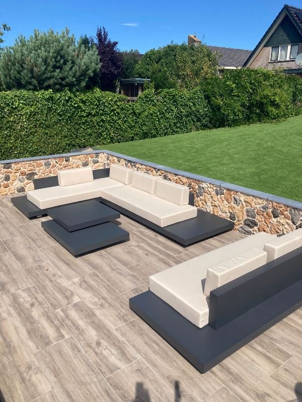 Loungeset Ibiza aluminium versie antraciet onderstel - Afbeelding 5