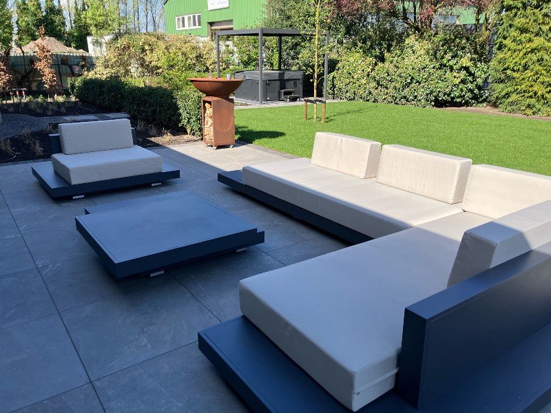 Loungeset Ibiza aluminium versie antraciet onderstel - Afbeelding 9