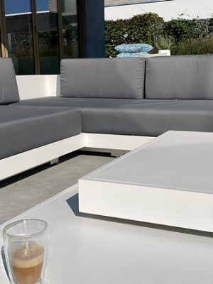 Loungeset Ibiza met aluminium onderstel bezorgd in Aalst België