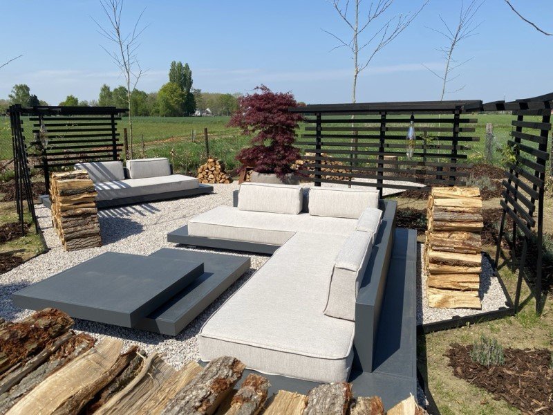 Loungeset Ibiza aluminium versie antraciet onderstel - Afbeelding 6