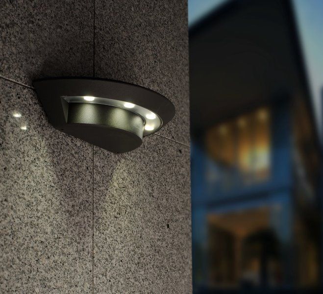 LUTEC Ghost - Buitenverlichting LED Wandlamp - Donkergrijs - Afbeelding 4