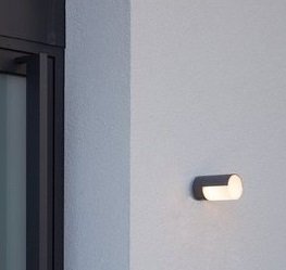 LUTEC CYRA Wandlamp voor buiten - LED - 3000K - Donkergrijs