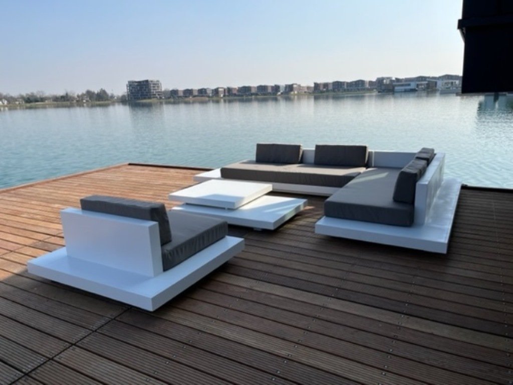 Luxe Loungeset Ibiza met volledig aluminium onderstel